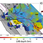 Lithospheric thickness across Southern California